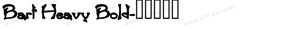 Bart Heavy Bold字体转换